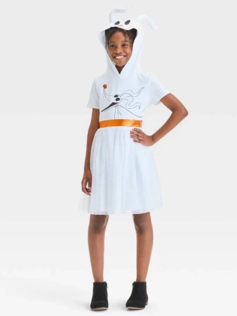 Disney the Nightmare Before Christmas Zero hooded Dress NEW M 8 Halloween